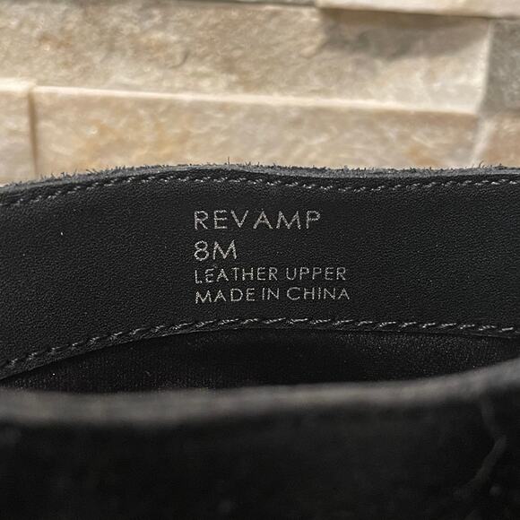 Sanctuary 8M Black Suede Leather Ankle Boots | Whipstitch Detail Block Heel NWOB - Picture 6 of 6